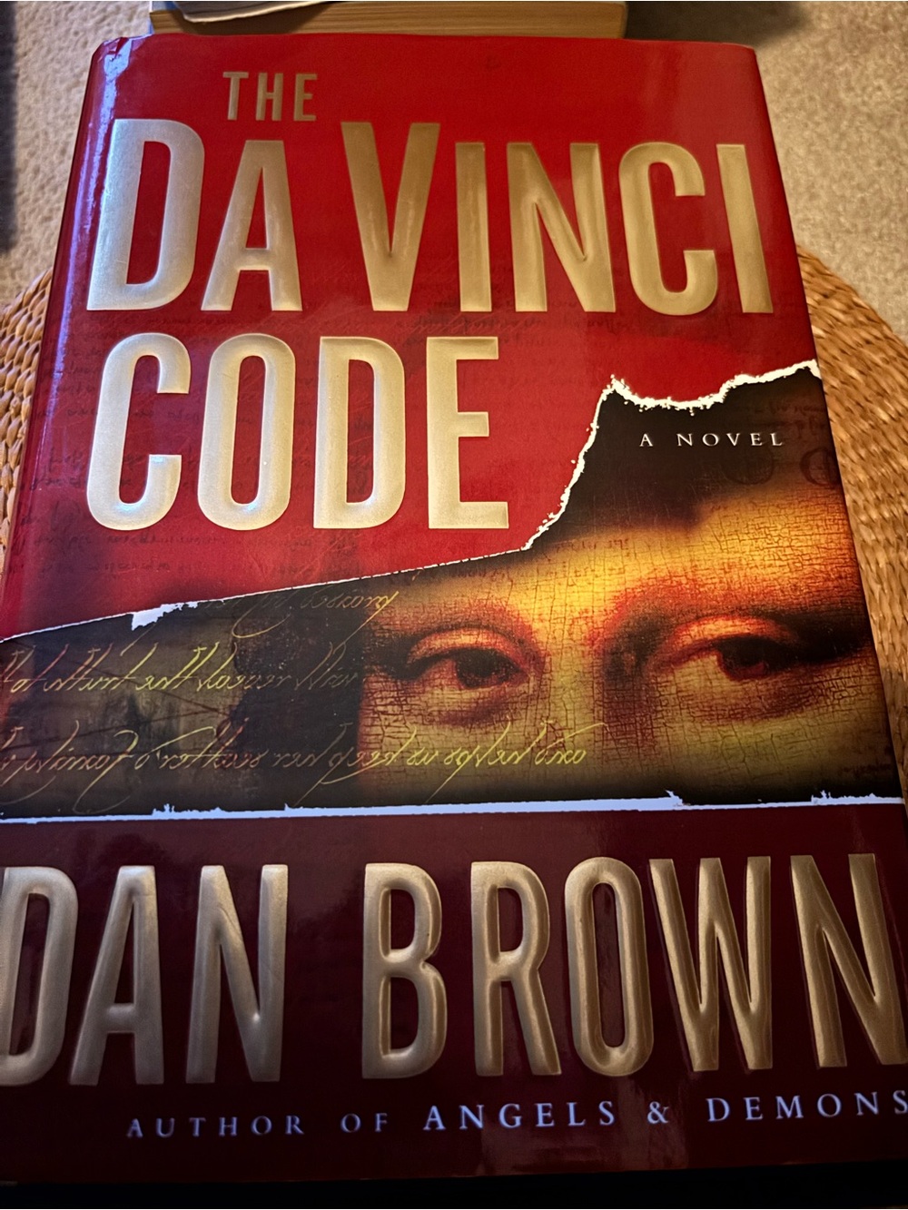 The Da Vinci Code by Dan Brown - Red & Gold Hardcover